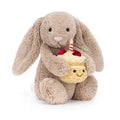 Jellycat Bashful Beige Bunny Birthday Plush Toy – Soft Gift for Kids